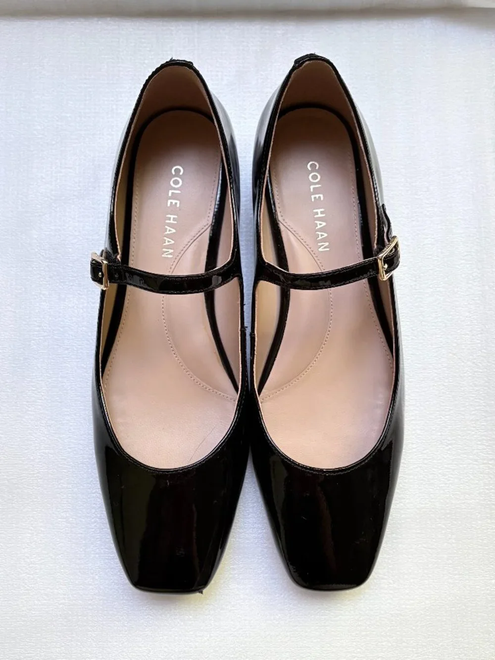 Cole Haan Grand.360 Black Patent Leather Mary Jane Ballet Flats 5.5B